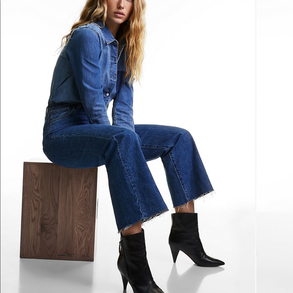 Aritzia || Denim Forum Farrah Wide Leg Jeans
